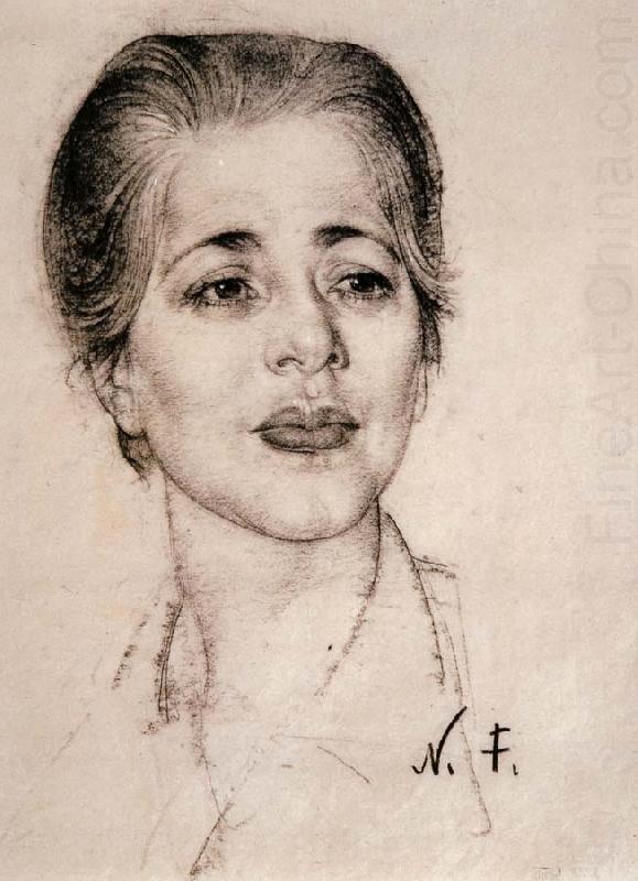 Portrait of lady, Nikolay Fechin